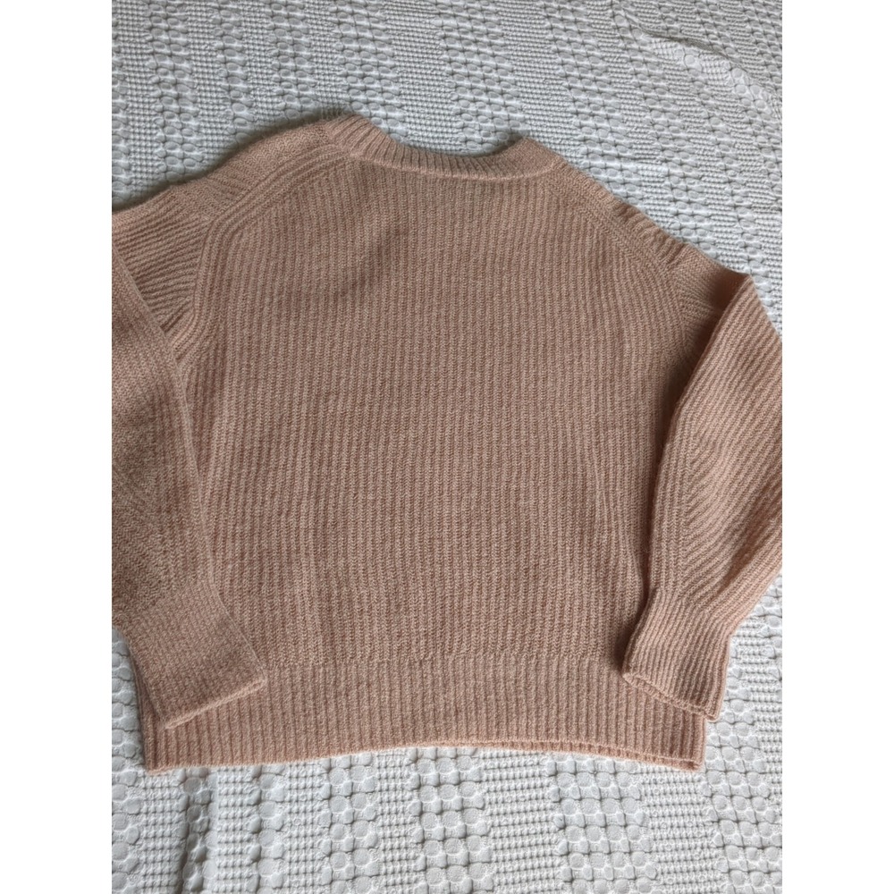 Everlane Oversized‎ Alpaca Crew Sweater Sz XS Peach Orange - Picture 2 of 9